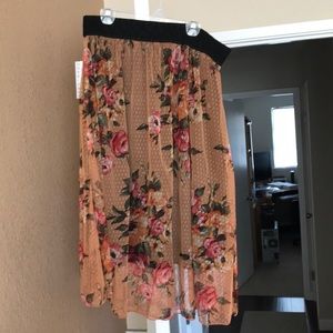 Lined 3/4 length LuLaRoe skirt